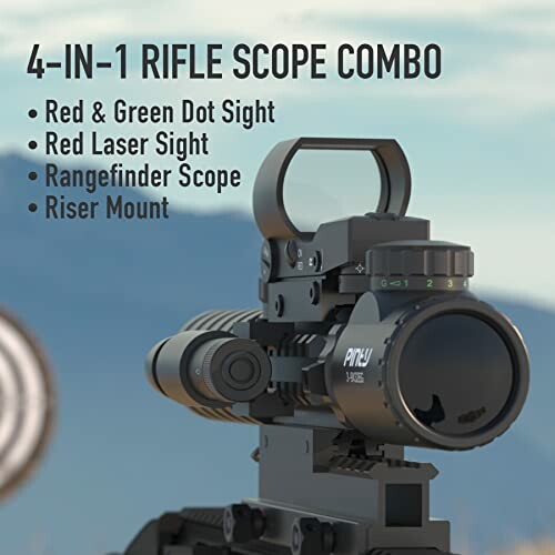 Pinty 4-in-1 Rifle Scope Combo