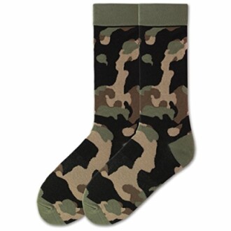 K. Bell Men's Fun Patterns Crew Socks